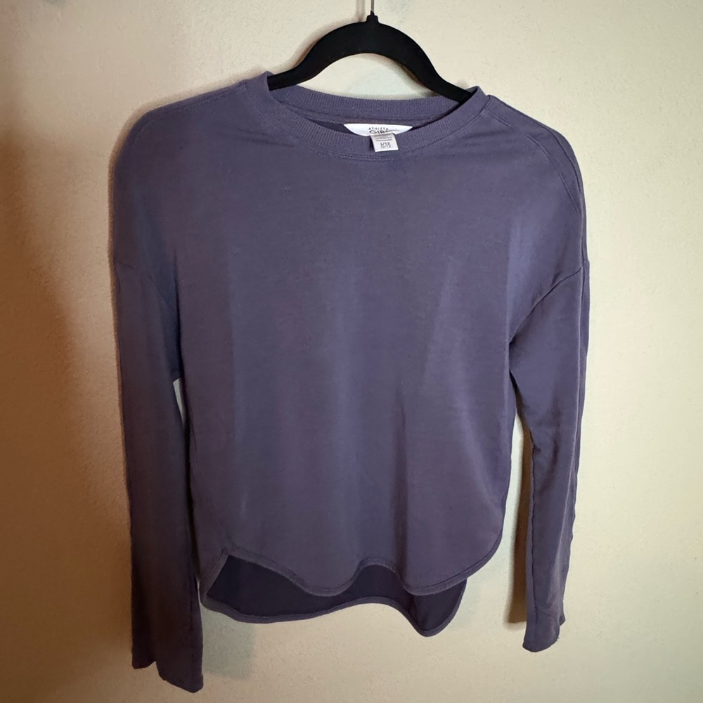 Athleta Girl Lavender Long Sleeve Athletic Top Size L 12